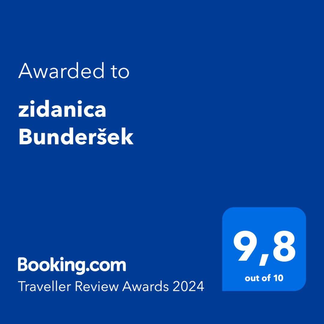 Zidanica Bundersek Lägenhet Šentjanž Exteriör bild